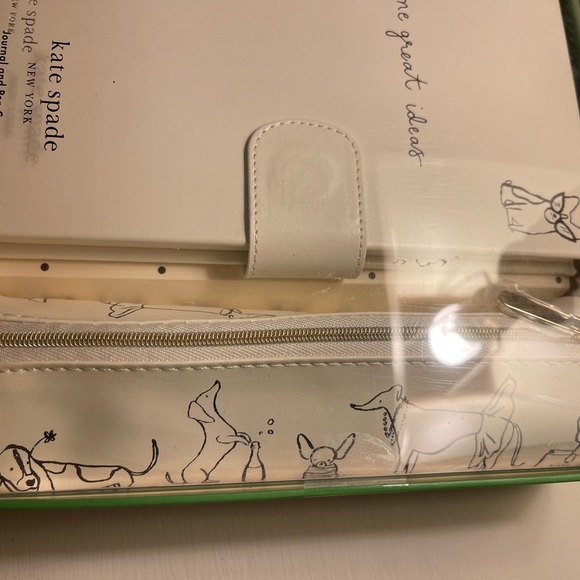 Kate Spade ♠️ Dog Party Journal and pen case set - Picture 4 of 6